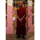 El lama tibetano Thubten Wangchen, ayer en el Musac