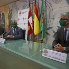 María Dolores Alonso-Cortés, Juan Francisco García Marín y Joaquín Barreiro, en la presentación. RAMIRO