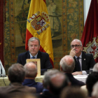 El salón de grados de la Universidad Rey Juan Carlos acogió la jornada de clausura. RAQUEL P. VIECO