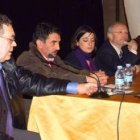 González Fraile, Emilio Redondo, M. Garziglia, M. Gaudard y Voros, en la mesa redonda ofrecida en el