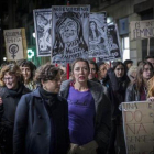 Manifestación contra la violencia machista en Barcelona.