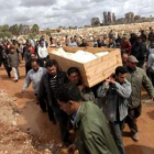 Funeral del opositor Esam Bishir Abdo Allah, muerto durante las protestas contra Gadafi.