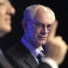 El presidente de la CE, Durao Barroso, y el líder del Consejo Europeo, Herman Van Rompuy.