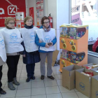 Voluntarias que participaron en la recogida de alimentos. DL
