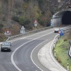 Carretera N-120 en la autovía Ponferrada-Orense