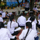 Niños en la escuela en Tailandia.