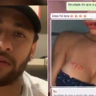 Neymar ha difundido los mensajes íntimos con la mujer que lo acusa de violación.