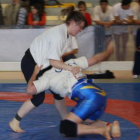 Antonio Pérez campeón de Europa en backhold en su primera cita con las Luchas Celtas.