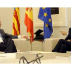 Marcelino Iglesias junto al presidente del Gobierno, José Luis Rodríguez Zapatero.