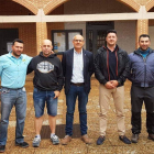 Francisco Javier Álvarez con Callejo, Castro, Barrientos y Mazuelas. DL