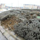 Así quedó la glorieta de la avenida de Galicia después del siniestro