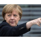Merkel, durante una reciente rueda de prensa.