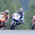 Márquez, Lorenzo y Pedrosa dominaron una carrera de MotoGP que en el tramo final mostró a Marc como el piloto más consistente.