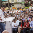 Sánchez durante el acto en el que participó en Gandía.