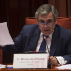 Daniel de Alfonso el día de su comparecencia en el Parlament. QUIQUE GARCÍA