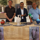 Miguel Ángel González, José Miguel Palazuelo y Tomás Gallego en la presentación.