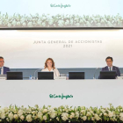 Imagen de la presidenta de El Corte Inglés, ayer, en la Junta de Accionistas. EL CORTE INGLÉS