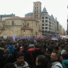 Multitudinaria concentración en León en el Día de la Mujer