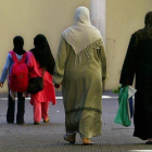 Grupo de mujeres con hiyab.