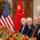Trump, durante la reunión con los miembros del G-20 en China