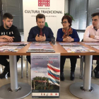 Los organizadores de la cita, en el Ayuntamiento de Astorga. A.V.