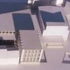 En la maqueta se observan los tres edificios que, si sale adelante el anteproyecto, formarán el Lyda
