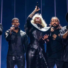 El grupo Equinox en Eurovisión 2018.