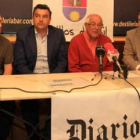 Ricardo Rodríguez, José Luis Ramón, Manolo Macías y Roberto Arias, en la presentación.
