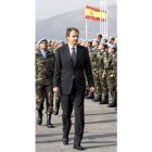 Zapatero, en su visita a las tropas españolas en Líbano.