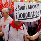 Manifestación de jubilados en Madrid