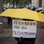 Imagen de un disidente de Hong Kong. JEROME FAUVRE
