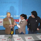 Manuel Ángel Rey, Belén Fernández y David López.