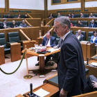 Iñigo Urkullu, durante el pleno de investidura en el Parlamento Vasco.