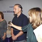 El secretario general de Podemos Euskadi, Roberto Uriarte, el pasado martes tras suspender la comparecencia ante los medios.