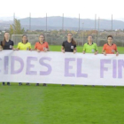 Las árbitras españolas piden que se acabe la violencia de género.