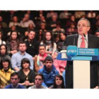 Emilio Gutiérrez en un acto público del PP en León.