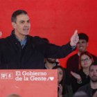 El presidente del Gobierno, Pedro Sánchez, ayer en Sevilla. JOSÉ MANUEL VIDAL