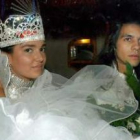 Rosario Alcántara y el bailaor Juan Manuel Fernández «Farruquito», el día de su boda en