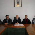 Representantes municipales y de la Dirección General de Transportes se reunieron ayer.