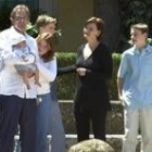Blair, con su familia en su casa de verano de la Toscana