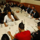 José Luis Tamargo invitó a cenar a la plantilla de la Cultural en un céntrico restaurante de la capi