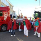 Cuarenta camiones participaron este año en la romería de Fabero en honor a San Cristóbal.