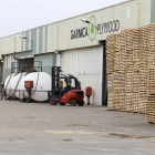 Instalaciones de la empresa de madera Garnica Plywood en Valencia de don Juan
