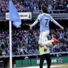 Villa celebra su primer gol en casa con el New York City.