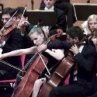 Imagen de un concierto ofrecido por la Real Filharmonía en Santiago de Compostela