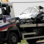 Estado en el que quedó uno de los tres vehículos implicados en el accidente ocurrido ayer en Córdoba