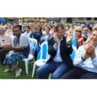 Silván y Carlos López Riesco cerraron campaña en el parque del Temple de Ponferrada.