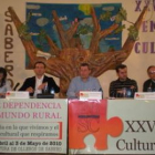 Margarita Cordero, Nicanor Sen, José Carlos de Marco y Manuel Fresno (dcha), en Olleros.