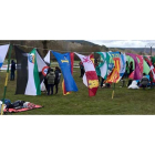 Las banderas de las comunidades autónomas de toda España se lucieron con brillantez en el municipio roblano. PLANILLO