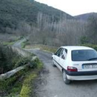 Imagen de la carretera que une San Vicente con Vega de Espinareda